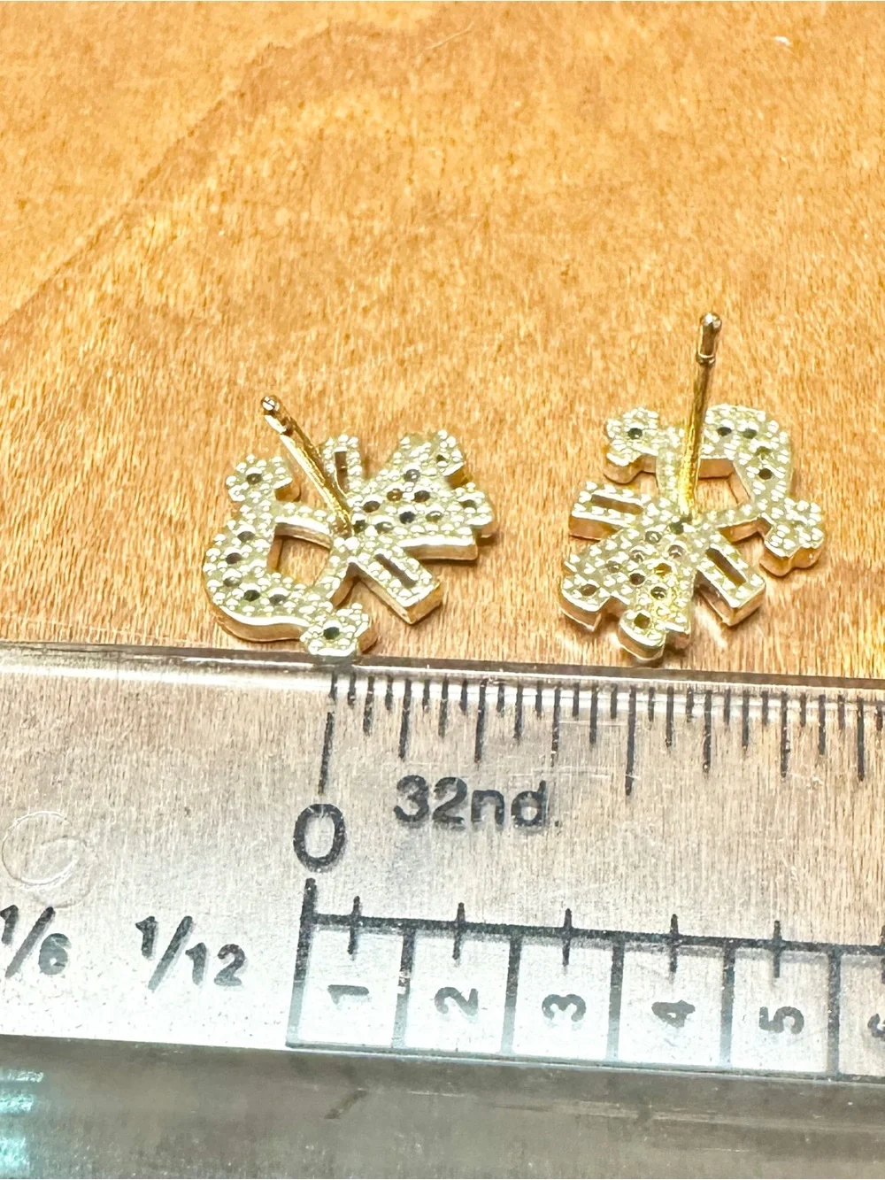 Gold-Tone Multi-Stone Girl Stud Earrings - Kids Accessories
